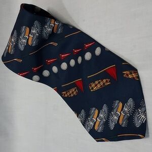 Vintage Wembley neck tie golf design‎